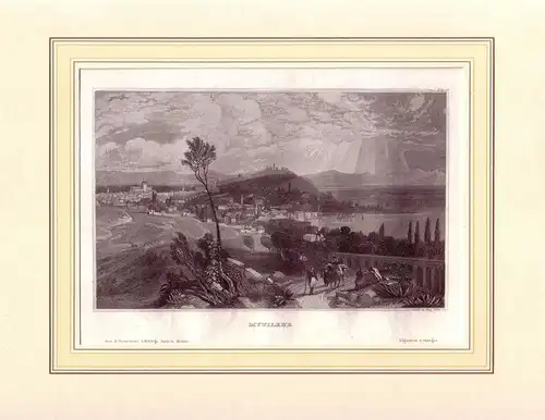 Mytilene. Stahlstich von L. Deifel, Nbg., 1836