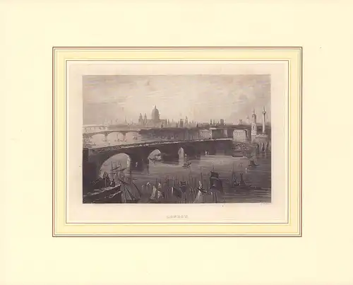 London. Stahlstich von P. Ahrens