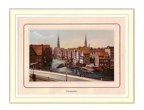 Fleetpartie. Aufgewalzte Chromolithographie