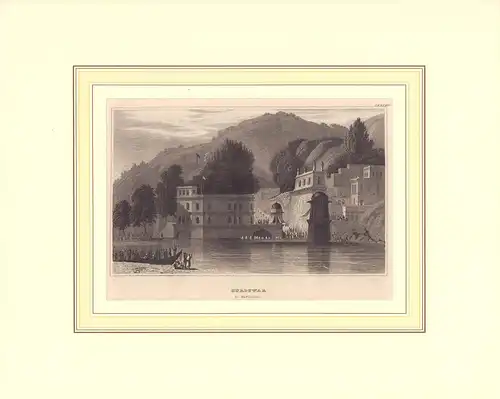 Hurduwar in Ostindien. Stahlstich