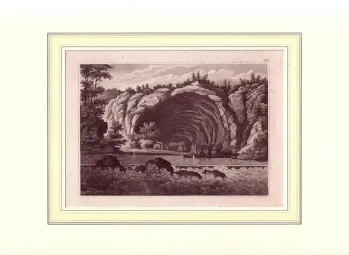 Die Veteranische Höhle in Syrmien. Stahlstich