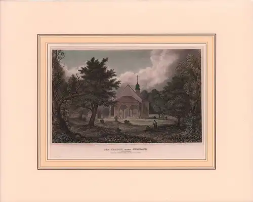 The Chapel near Sempach. Switzerland. Kolorierter Stahlstich