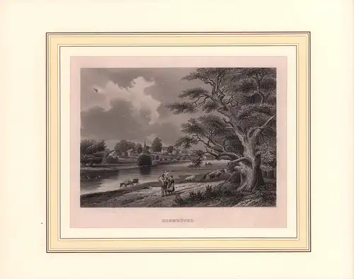 Bornhöved. Stahlstich