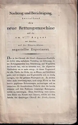 Bedingnisse bey der neuen Matten-Verpachtung. Auf Befehl Eines Hochedlen Raths der Stadt Hamburg publicirt den 23. Nov. 1752. 