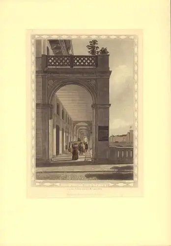 Die Alsterarcaden, von der Schleusenbrücke gesehen. Gestochen von J. Gray nach Wulf, aus "Hamburg und seine Umgebungen im 19ten Jahrhundert"