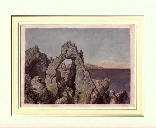 Capri. Stahlstich, nachkoloriert