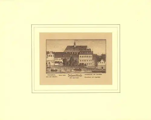 Johanniskirche, 1831 abgebrochen. Zinkographie