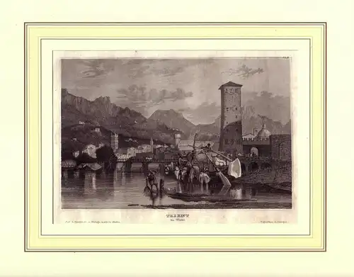 Trient in Tirol. Stahlstich