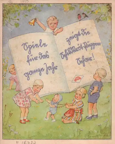Spiele für das ganze Jahr zeigt die Schildkröt-Puppen-Schar!. (REPRINT der 2. Ausgabe 1941). (Hrsg.: Rheinische Gummi- und Celluloid-Fabrik, Mannheim-Neckarau). 