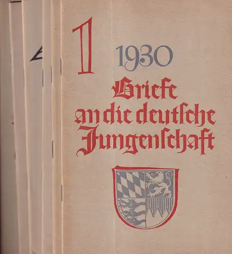 Briefe an die deutsche Jungenschaft. [JG. 2], 1930, HEFTE 1-6, Januar - Juni. Hrsg. von der Deutschen Freischar (Bund der Wandervögel und Pfadfinder). Shriftltg. "tusk" (d.i. Köbel, Eberhard]. 