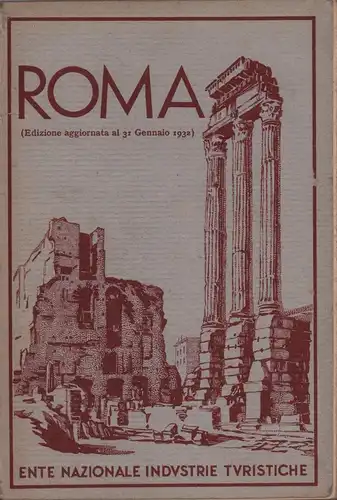 Pianta di Roma. Con note descrittive sulla città, i suoi palazzi e monumenti, con indicazioni pratiche sulle comunicazioni, servizi pubblici, ecc. ed un indice analitico.. 