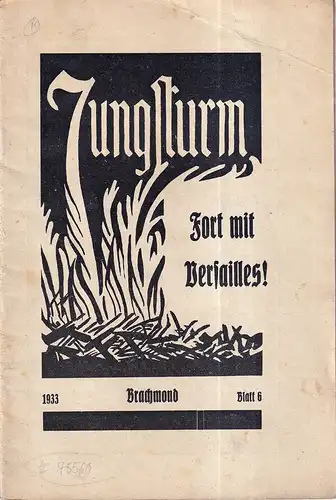 Jungsturm. [JG. 27], BLATT 6. Erster Deutscher Jugendbund. (Monatsschrift. [Hrsg. vom Reichsverband des Jungsturms]. (Red.: Leo von Münchow). 