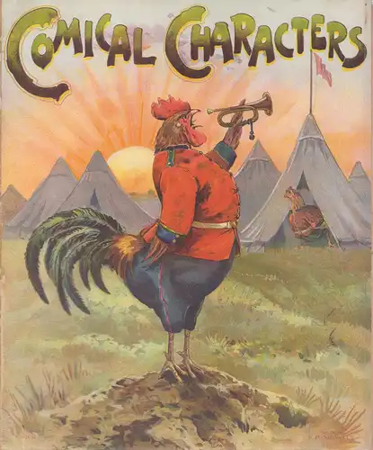 Comical characters. [Deckel-Titel]. 