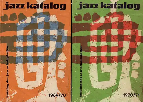 Katalog der Jazzschallplatten, Ausgabe. JG. 11/1969/70  und  JG.121970/71. Bearb. von Manfred Scheffner. Zusammen 2 Bde