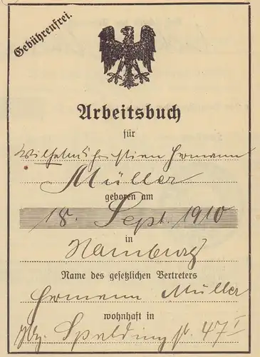 Arbeitsbuch. 