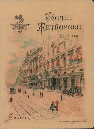 Hôtel Métropole, Bruxelles. 