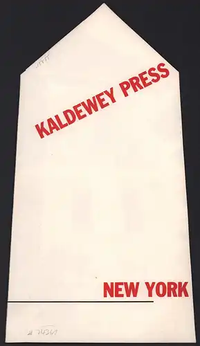 Kaldewey Press, New York. [Verlagskatalog]. 
