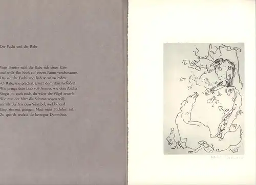 Fünf Fabeln von Äsop, radiert von Katrin Brandt, Aesop