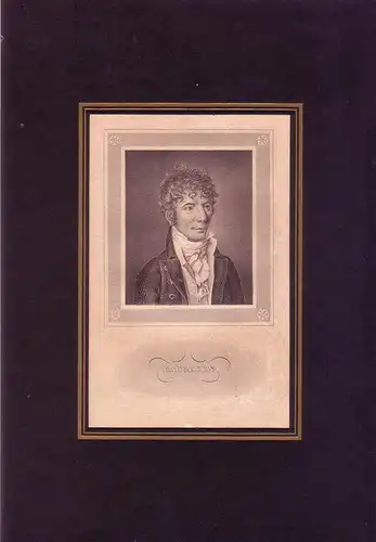 PORTRAIT Baggesen. (1764 Korsör - 1826 Hamburg, Schriftsteller und Übersetzer). Brustbild im Dreiviertelprofil. Stahlstich, Baggesen, Jens Immanuel