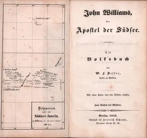 Besser, W. F. [Wilhelm Friedrich]: John Williams, der Apostel der Südsee. Ein Volksbuch. 