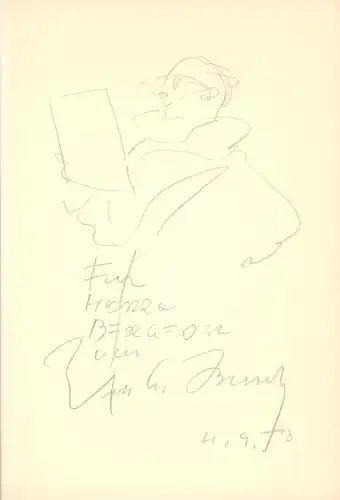 Busch, Wilhelm M: Einer meiner Tage. 31 Blätter mit Filzstift gezeichnet. [Privatdruck]. 