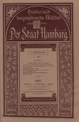 Eckstein, Julius (Hrsg.): Der Staat Hamburg. Redaktion: Alexander Engel. Geleitwort von Otto Puch. LIEFERUNG 1(von 15) apart. 