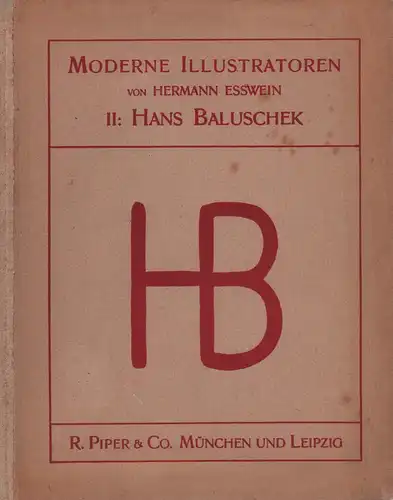 Esswein, Hermann: Hans Baluschek. 