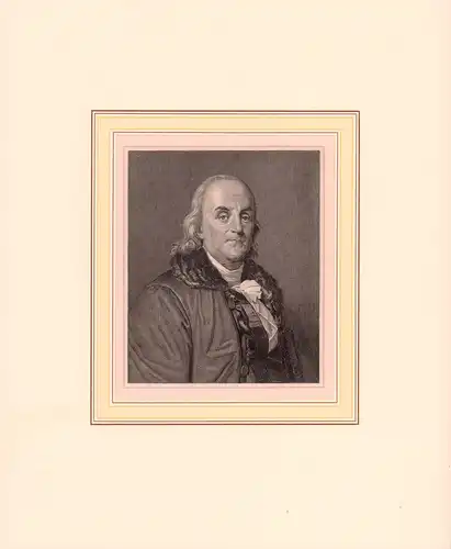 PORTRAIT John Franklin. (1786 Spilsby, Lincolnshire - 1847 vor der King-William-Insel, Konteradmiral, Polarforscher). Schulterstück en profil. Stahlstich, Franklin, John