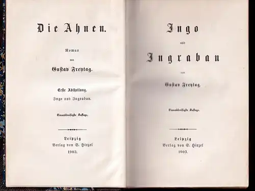 Freytag, Gustav: Ingo und Ingraban. 31. Aufl. 