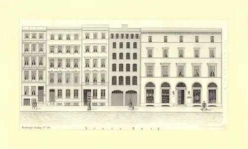 Neuen Burg. Federlithographie, Fuchs, Charles