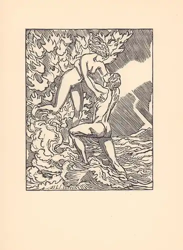 Goethe, Johann Wolfgang von: Pandora. Ein Festspiel. Mit Holzschnitten von Ludwig von Hofmann. 