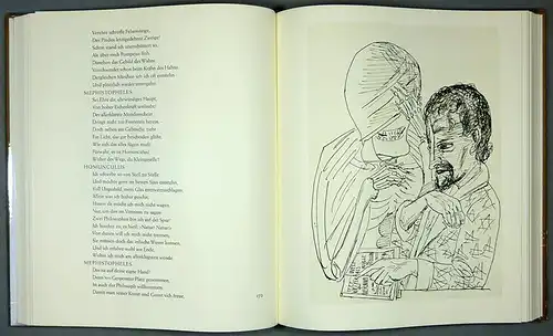 Goethe, Johann Wolfgang: Faust. Der Tragödie zweiter Teil. Mit den 143 Federzeichnungen von Max Beckmann. 