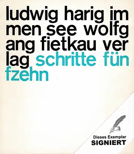 Harig, Ludwig: Immen See. (1. uhnd 2. Tsd.). 