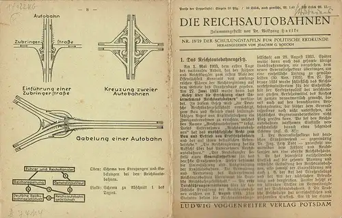 Hartke, Wolfgang (Zusammengestellt von): Die Reichsautobahnen. 