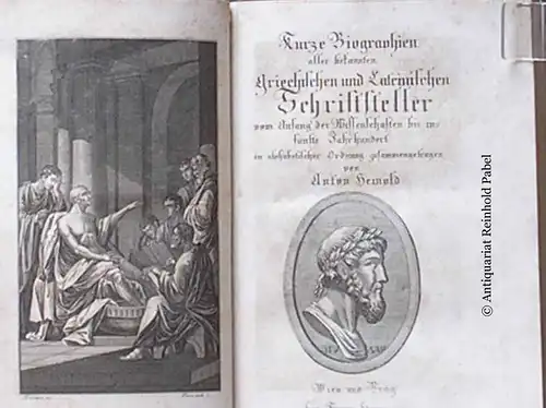 Heinold, Anton: Kurze Biographien aller bekannten Griechischen und Lateinischen Schriftsteller vom Anfang der Wissenschaften bis ins fünfte Jahrhundert, in alphabetischer Ordnung zusammengetragen. 