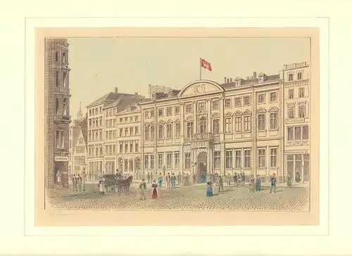 Stadthaus. (Stadthaus auf dem Neuen Wall 1887). Von Wilhelm Heuer, Heuer, Wilhelm
