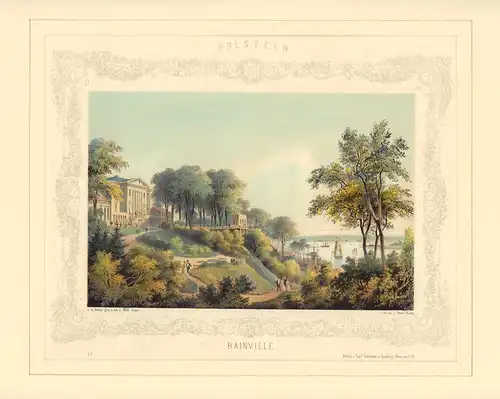 Rainville. Lithographie von Wilhelm Heuer, Heuer, Wilhelm
