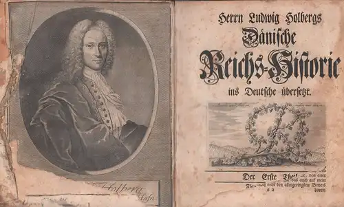 Holberg, Ludwig: Dänische Reichs-Historie ins Deutsche übersetzt. THEIL 1 (von 3) apart. 