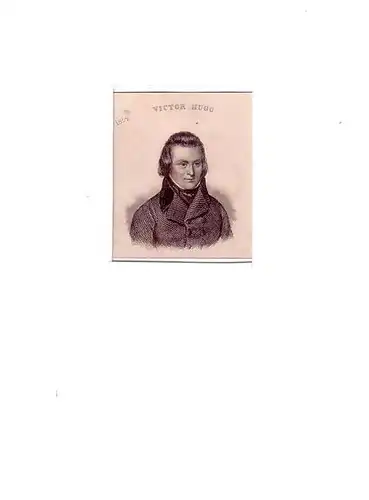 PORTRAIT Victor-Marie Hugo. (1802 Besançon - 1885 Paris, französischer Schriftsteller). Schulterstück im Dreiviertelprofil. Stahlstich, Hugo, Victor