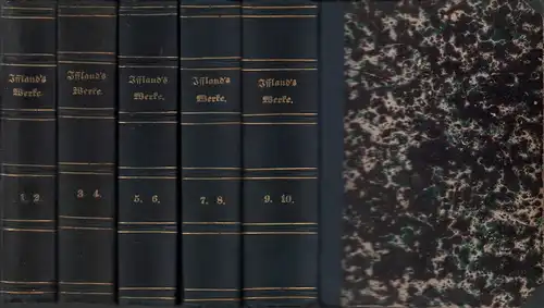 Iffland, August Wilhelm ( (1759-1814).: A. W. Ifflands theatralische Werke in einer Auswahl. 10 Bde. in 5 Bdn. (= komplett). 