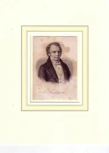 PORTRAIT Immermann. (1796 Magdeburg - 1840 Düsseldorf, Jurist und Schriftsteller). Brustbild im Dreiviertelprofil. Stahlstich, Immermann, Karl Leberecht