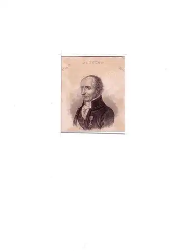 PORTRAIT Antoine Laurent de Jussieu. (1748 Lyon - 1836 Paris, französischer Botaniker). Schulterstück im Halbprofil. Stahlstich, Jussieu, Antoine Laurent de