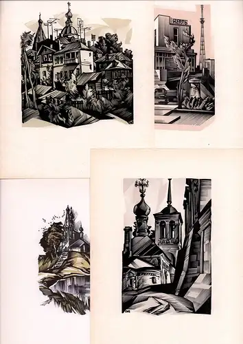 Vladimir - Iz al'boma chudoznika. 9 Original-Holzschnitte (aus einem Zyklus von 18), Kalashnikov, Anatolij Ivanovic