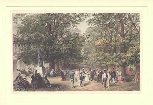 Hamburg-Neumühlen. Getönte Kreidelithographie, handkoloriert, Kirby, F. W. [William Forsell]