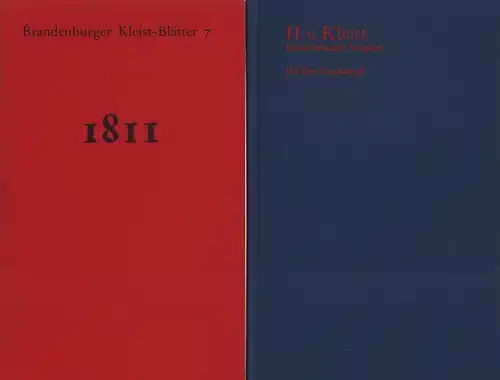 Kleist, Heinrich von: Der Zweikampf. Hrsg. v. Roland Reuß in Zusammenarbeit mit Peter Staengle. 