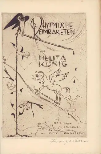 Der Topf voll Mäuse. Rhythmische Reimraketen. Mit 7 Original-Radierungen von Michel Klemm, König, Melita