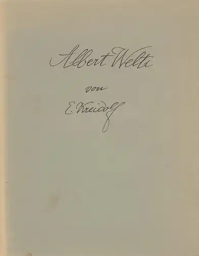 Kreidolf, E. [Ernst]: Albert Welti. 