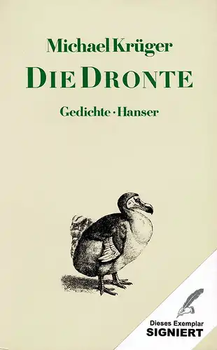 Krüger, Michael: Die Dronte. Gedichte. 