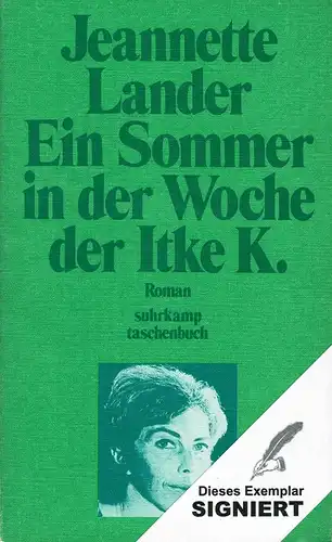 Lander, Jeannette: Ein Sommer in der Woche der Itke K. 