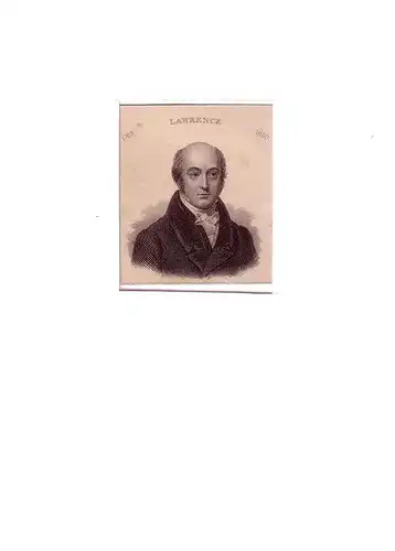 PORTRAIT Thomas Lawrence. (1769 Bristol - 1830 London, britischer Maler). Schulterstück im Dreiviertelprofil. Stahlstich, Lawrence, Thomas